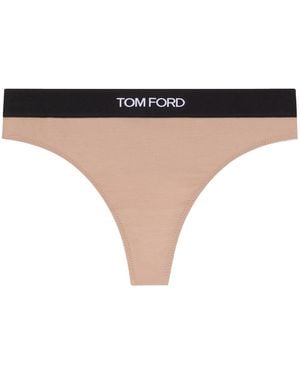 Tom Ford Perizoma Con Logo - Natural