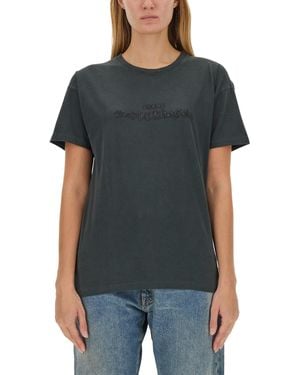 Maison Margiela T-Shirt With Logo - Black