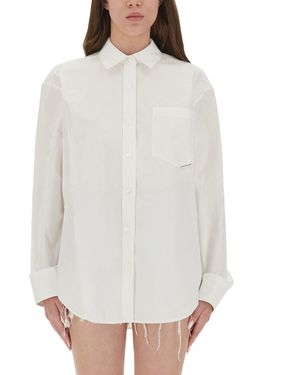 T By Alexander Wang Shirt With Logo - White