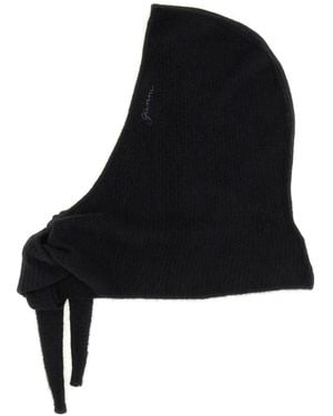 Ganni Wool Balaclava - Black
