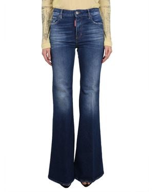 DSquared² Super Flare Mini Jeans For - Blue