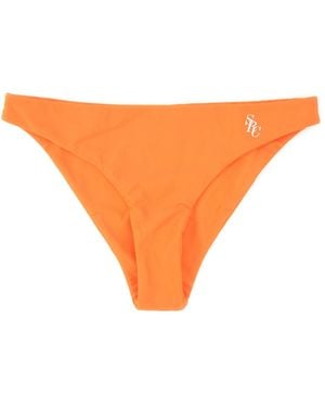 Sporty & Rich Sporty & Rich Bikini Briefs With Logo - Orange