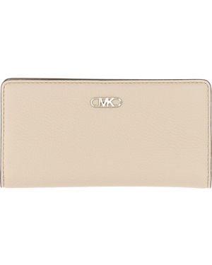 Michael Kors Leather Wallet - Natural