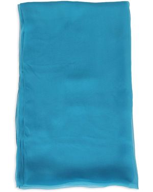Alberta Ferretti Silk Foulard Mini Scarf - Blue