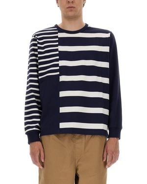 UMBRO X YMC "60S" Patchwork Sweatshirt - Blue