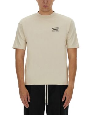Drole de Monsieur Cotton T-Shirt - Natural