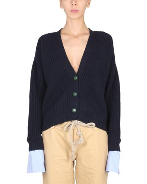 Jejia CARDIGAN TILDA IN LANA - Blu