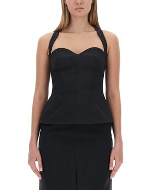 Philosophy Di Lorenzo Serafini Bustier Top With Sweetheart Neckline - Black