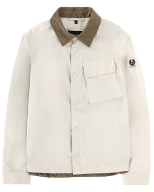 Belstaff Ground Corduroy-Collar Cotton Jacket - White