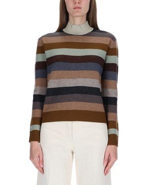 Tory Burch Striped Shirt - Black