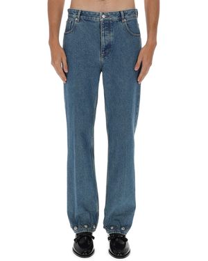 Valentino Jeans With Metal Details - Blue