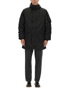 Alpha Industries Long Bomber Jacket "N-3B" - Black