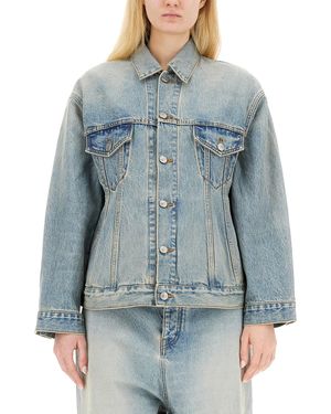 Balenciaga Giacca Hourglass - Blu