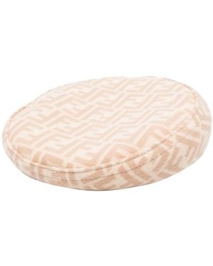 Fendi Reversible Ff Beret - Natural