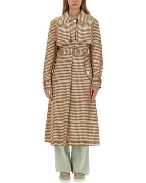 Lanvin Belted Trench Coat - Natural