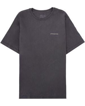 Patagonia T-Shirt "P-6" Con Stampa Logo - Grey