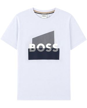 BOSS T-Shirt Con Logo Grafico - White