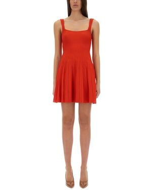 STAUD Ellison" Short Dress - Red