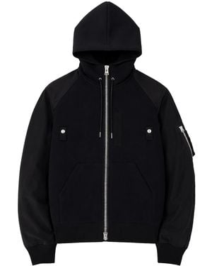 Sacai Zipper Hoodie - Black