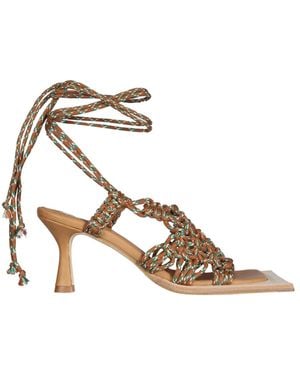 Miista Sundray Burnt Amber & Monte Carlo Sandals - Natural