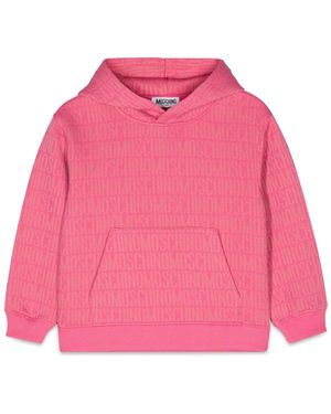 Moschino Felpa C/Cappuccio - Rosa