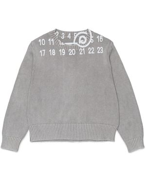 MM6 by Maison Margiela Sweatshirt With Logo - Grey