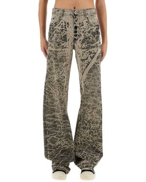 Rick Owens Drkshdw Concordians Denim Pants - Green
