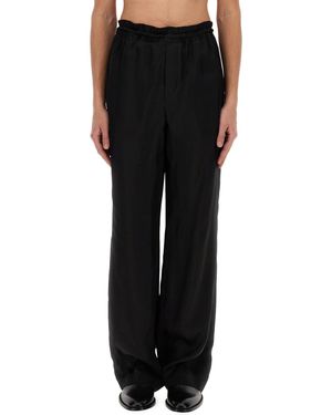 Saint Laurent Loose Fit Trousers - Black