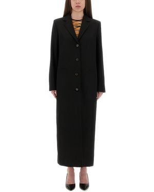Moschino Long Tailored Coat - Black