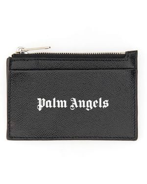 Palm Angels Caviar Card Holder - Black