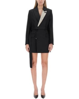 Victoria Beckham Double-Breasted Mini Dress - Black