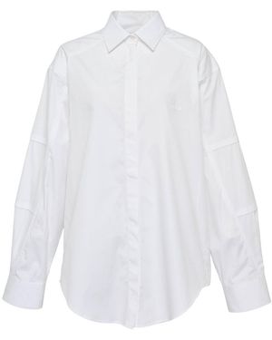 MSGM Oversized Logo Shirt - White