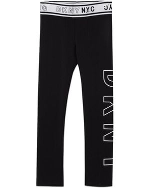 DKNY Leggings Con Stampa - Black