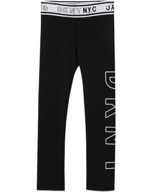 DKNY Leggings Con Stampa - Black