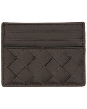 Bottega Veneta "Woven" Credit Card Holder - Black