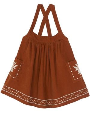 Bonton Dress "Michelle" - Brown