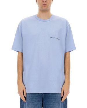 Comme des Garçons T-Shirt Con Logo - Blu