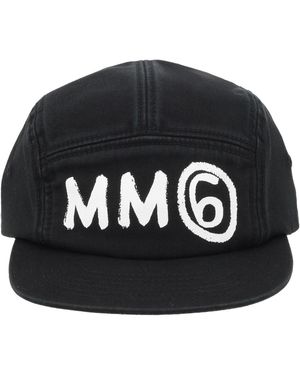 MM6 by Maison Margiela Cappello Da Baseball Con Logo - Black