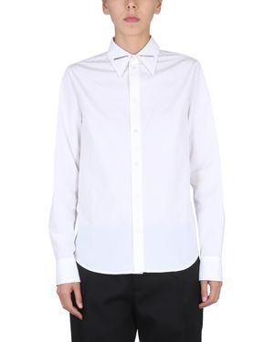 Bottega Veneta Camicia Con Colletto A Punta - White