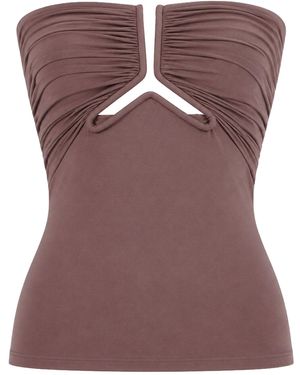 Rick Owens Top Bustier "Alannah" - Brown