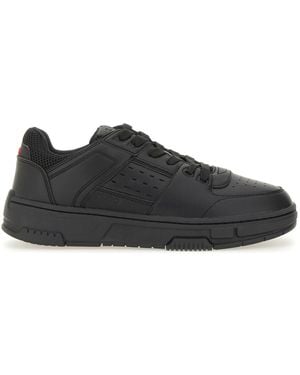 HUGO Sneaker With Mesh Details - Black
