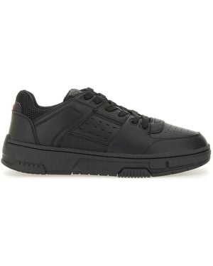 HUGO Trainer With Mesh Details - Black