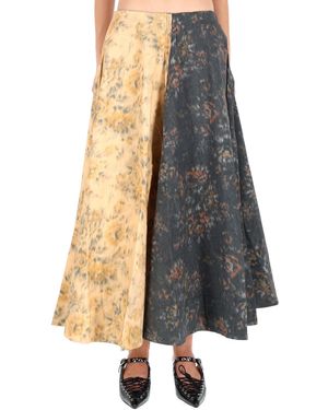 Ganni Floral Midi Skirt - Multicolour