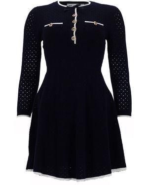 Self-Portrait Mini Abito - Black