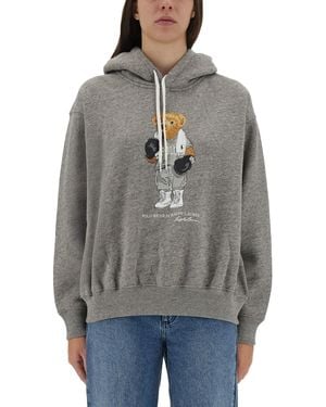 Orslow "Polo Bear" Hooded Shirt - Grey