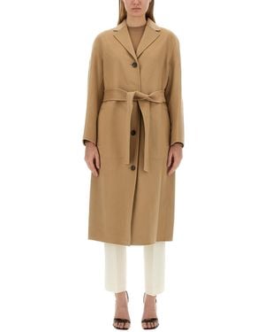 Theory Belted Coat - Natural