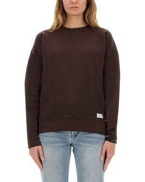 Saint Laurent Sweatshirts - Brown