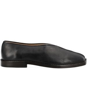 Lemaire Open-Toe Loafers - Black