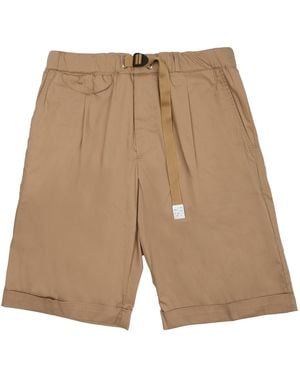 White Sand Shorts Con Cintura - Natural