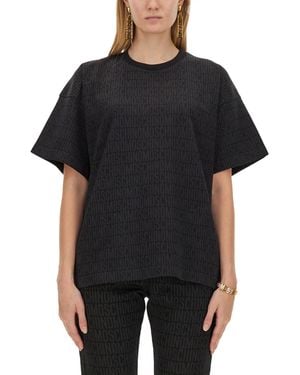 Moschino Oversized Logo Print T-Shirt - Black